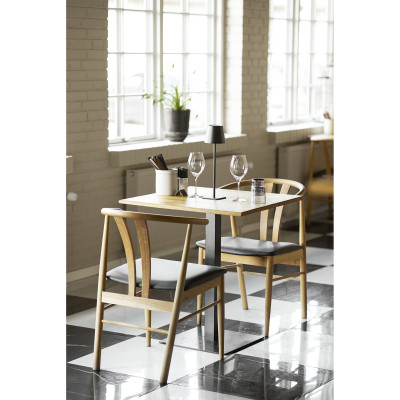 LIDO-Tavolino in rovere massello 70x70x cm