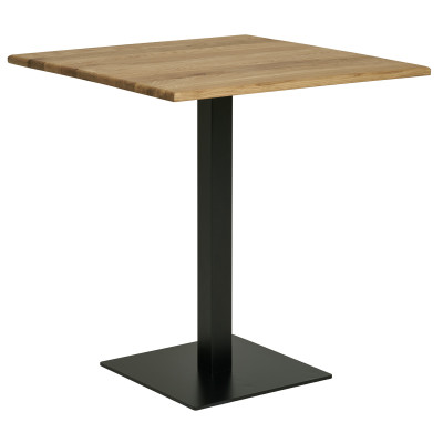 LIDO-Couchtisch aus massiver Eiche 70 x 70 x 10 cm