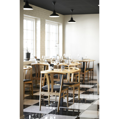 LIDO-Couchtisch aus massiver Eiche 70 x 70 x 10 cm