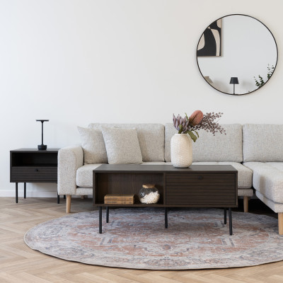 LOGIA- Tavolino in rovere fumé 50x100 cm