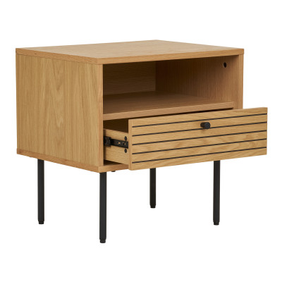 LOGIA-Table d’appoint chêne naturel 50x40 cm