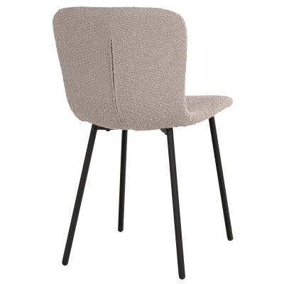 CELIA-Chaise en tissu beige (x2)