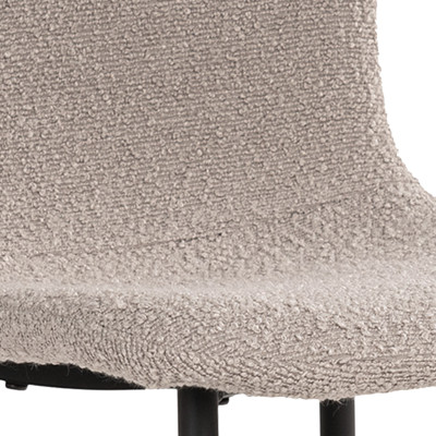 CELIA-Chaise en tissu beige (x2)