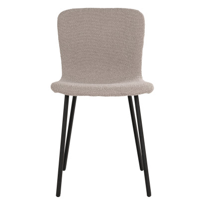 CELIA-Chaise en tissu beige (x2)