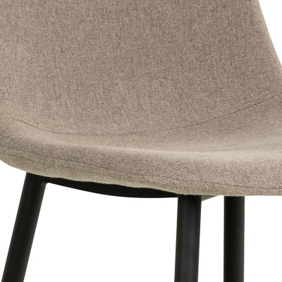 SALYA-Silla tapizada en color topo (x2)