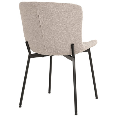 MINA-Chaise en tissu taupe (x2)