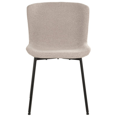 MINA-Chaise en tissu taupe (x2)