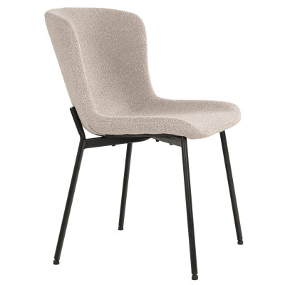 MINA-Chaise en tissu taupe (x2)