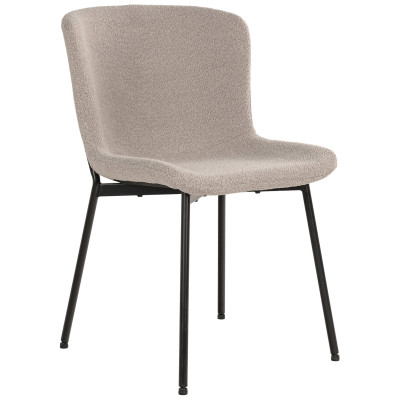 MINA-Chaise en tissu taupe (x2)