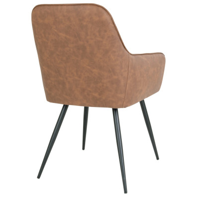 GRACE-Sedia in PU marrone vintage (x2)