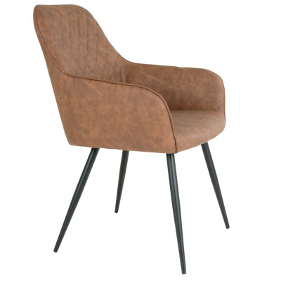 GRACE-Sedia in PU marrone vintage (x2)