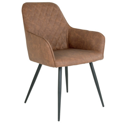 GRACE-Sedia in PU marrone vintage (x2)