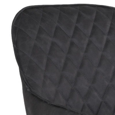 GRACE-Vintage Grey PU Chair (x2)