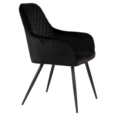 GRACE-Sedia in velluto nero (x2)