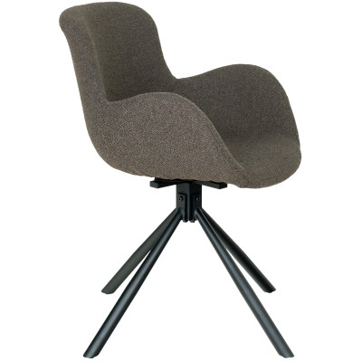 SIXTY-360°-Drehsessel in taupefarbenem Stoff (x2)