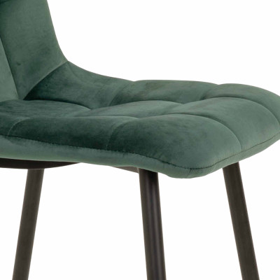SVIN- Chaise velours vert (x2)