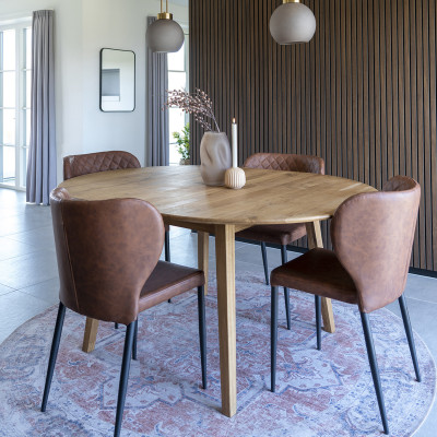 VARS-Brauner Kunstledersessel (x2)