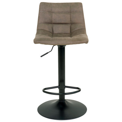 SVEN-Vintage brauner 360° drehbarer Barhocker (x2)