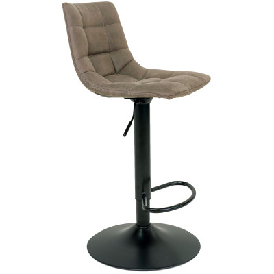 SVIN- Tabouret de bar pivotant 360° vintage marron (x2)