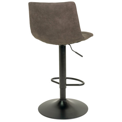 SVEN-Taburete giratorio de bar vintage gris 360° (x2)