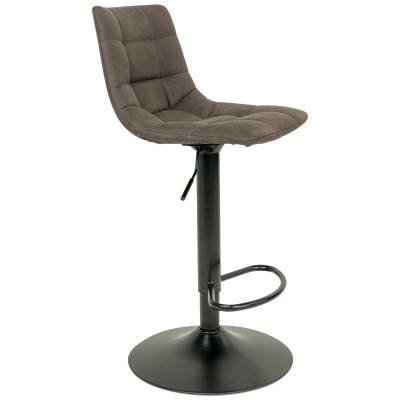 SVEN-Sgabello da bar girevole a 360° grigio vintage (x2)