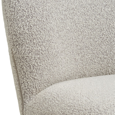 LYIV- Chaise pivotante 360° en tissu sable