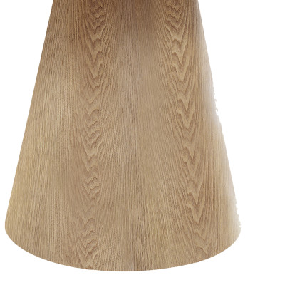 DOMIO- Table à manger ronde 4 personnes ø120 cm frêne naturel