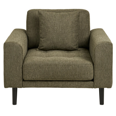 FRED- Fauteuil en tissu vert olive