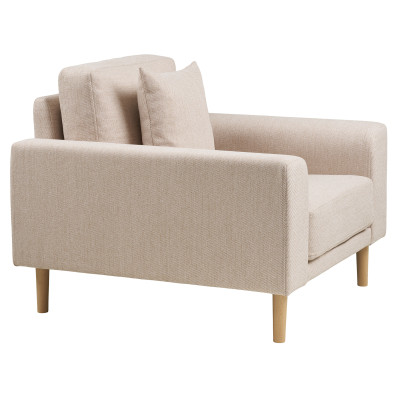 FRED- Fauteuil en tissu sable