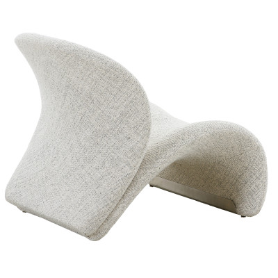 ZAY-Lounge-Sessel in sandfarbenem Stoff