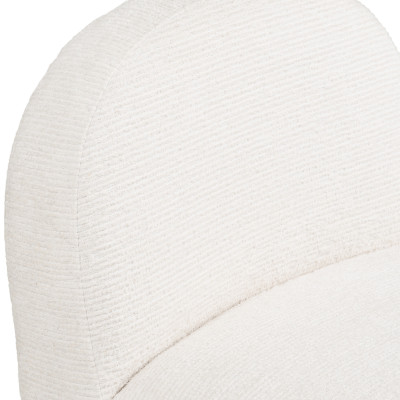 SVIT-Fauteuil lounge pivotant en tissu écru