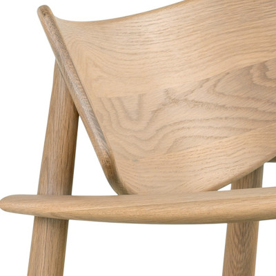 FRIDA-Lounge-Sessel aus Eiche natur und schwarzem PU