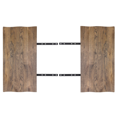 CALVI-Verlängerungsset  2x50 geräucherter Eiche für 300 cm -Tische