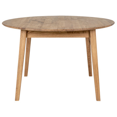 MEGEVE-Mesa de comedor extensible tipo mariposa roble ø118/158 cm