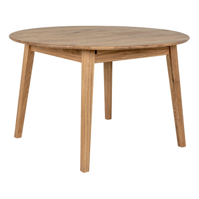 MEGEVE-Tavolo da pranzo con prolunga a farfalla rovere ø118/158 cm