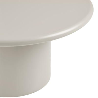 MAT- Tavolino da caffè color sabbia ø80 cm