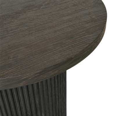 MIDO-Mesa de comedor para 6/8 personas 210 cm marrón oscuro