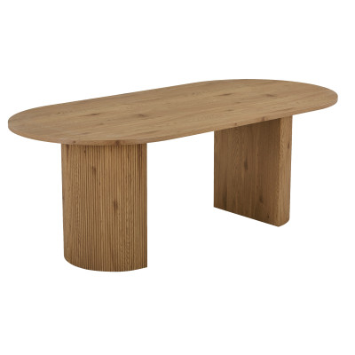 MIDO-Mesa de comedor para 6/8 personas 210 cm natural