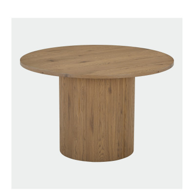MIDO- Table à manger ronde 4 personnes  ø120 cm naturelle
