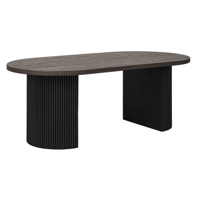 MIDO- Table basse 60x120 cm brun foncé