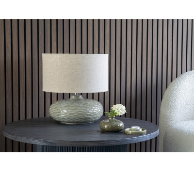 MIDO-Mesa de centro ø80 cm marrón oscuro