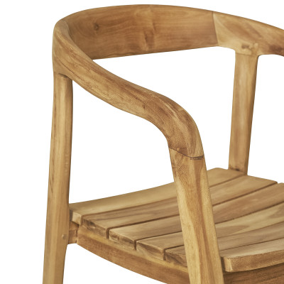 MORS-Esszimmerstuhl aus recyceltem Teakholz (x2)