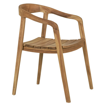 MORS-Silla de comedor de teca reciclada (x2)