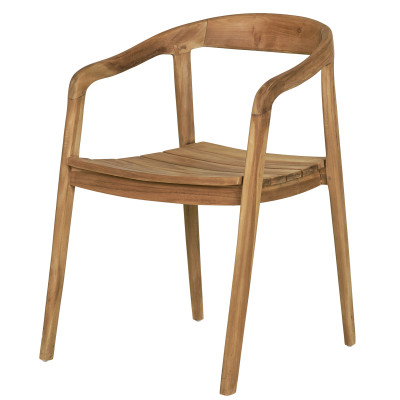 MORS-Esszimmerstuhl aus recyceltem Teakholz (x2)