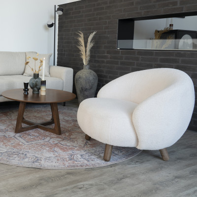 NIELSEN-Couchtisch aus Walnussholz ø75 cm