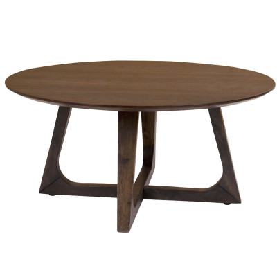 NIELSEN-Couchtisch aus Walnussholz ø75 cm