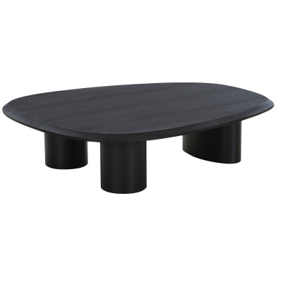 PALI-Couchtisch aus schwarzer Esche 78 x 96 cm