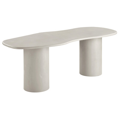 PAROS-Table à manger 8/10 personnes 200 cm en béton enduit