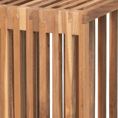 PLIM-Tavolino in teak massello riciclato 40x40 cm