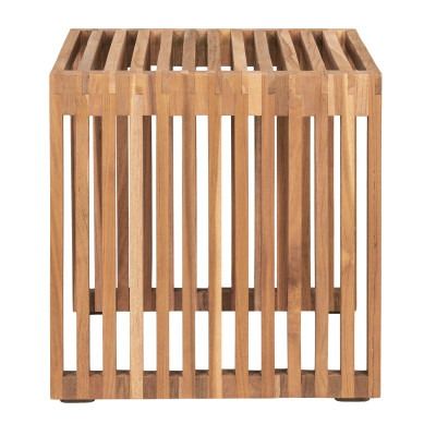 PLIM-Beistelltisch aus recyceltem Massivteakholz 40 x 40 cm